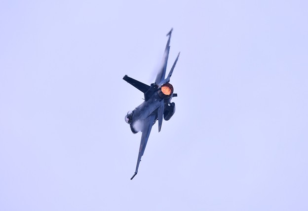 写真: いつか防府基地からF2乗り。。築城基地のF2 ハチスコ華麗な機動飛行 (4)