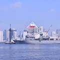 写真: 東京タワーと海自掃海母艦うらが アルビオンのホストシップ 20180805