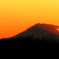夕暮れ富士山（2枚合成）