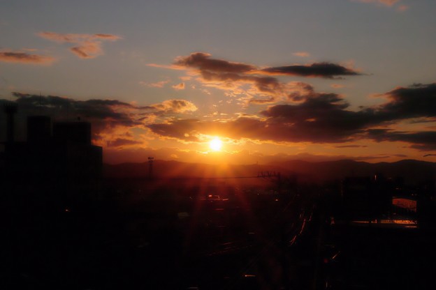 写真: 故郷の夕陽【１】