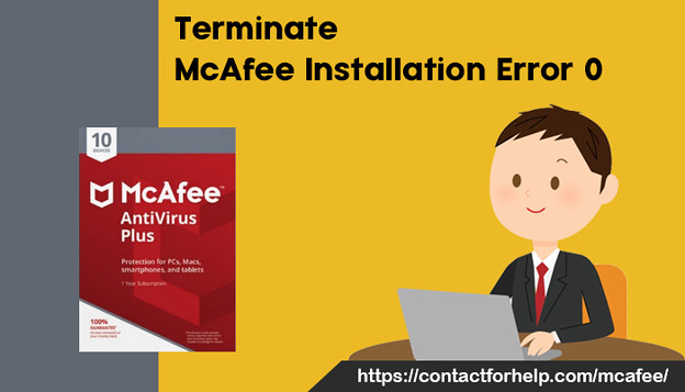 写真: Terminate McAfee installation error 0