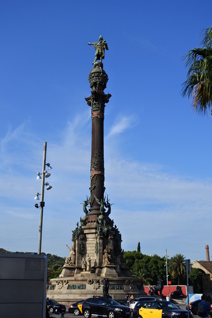 写真: バルセロナ＊コロンブス記念塔