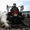 写真: 蒸気機関車　（ＳＬクリスマストレイン２００８）　転車台＆扇型車庫