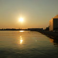 清水港の朝景