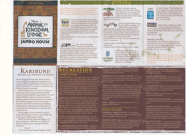 Animal Kingdom Lodge  - Brochure