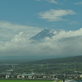 台風の後の富士山