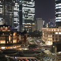 写真: 東京駅の夜景