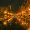 写真: 神戸・六甲アイランドの夜景