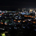 写真: 084 かみね公園 頂上展望台からの夜景 日立市