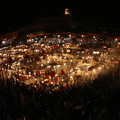 写真: フナ広場の夜景 〜Jemaa el-Fnaa 〜