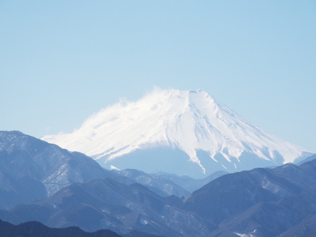写真: 高尾山山頂からの富士(2)